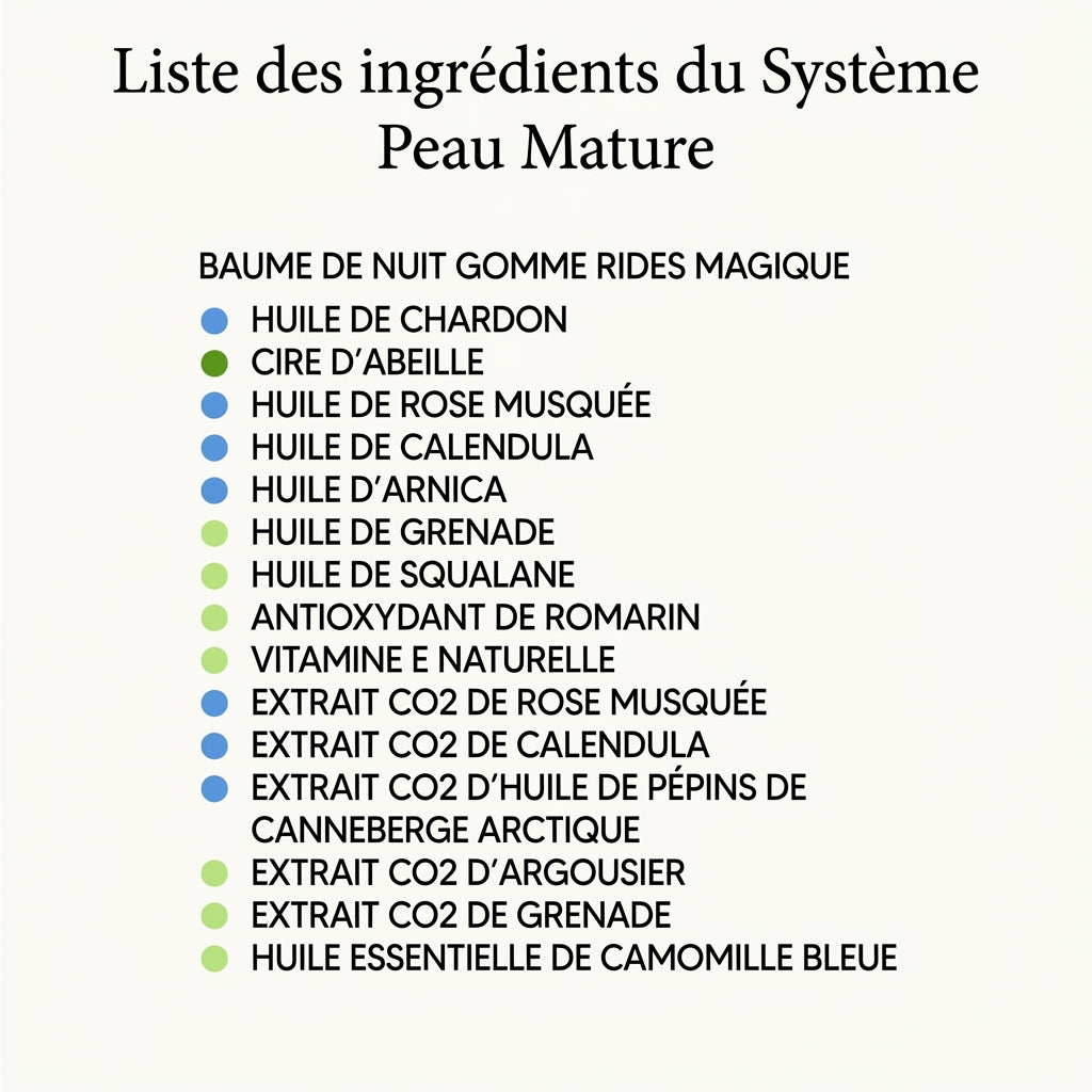 Système complet pour la peau des femmes matures