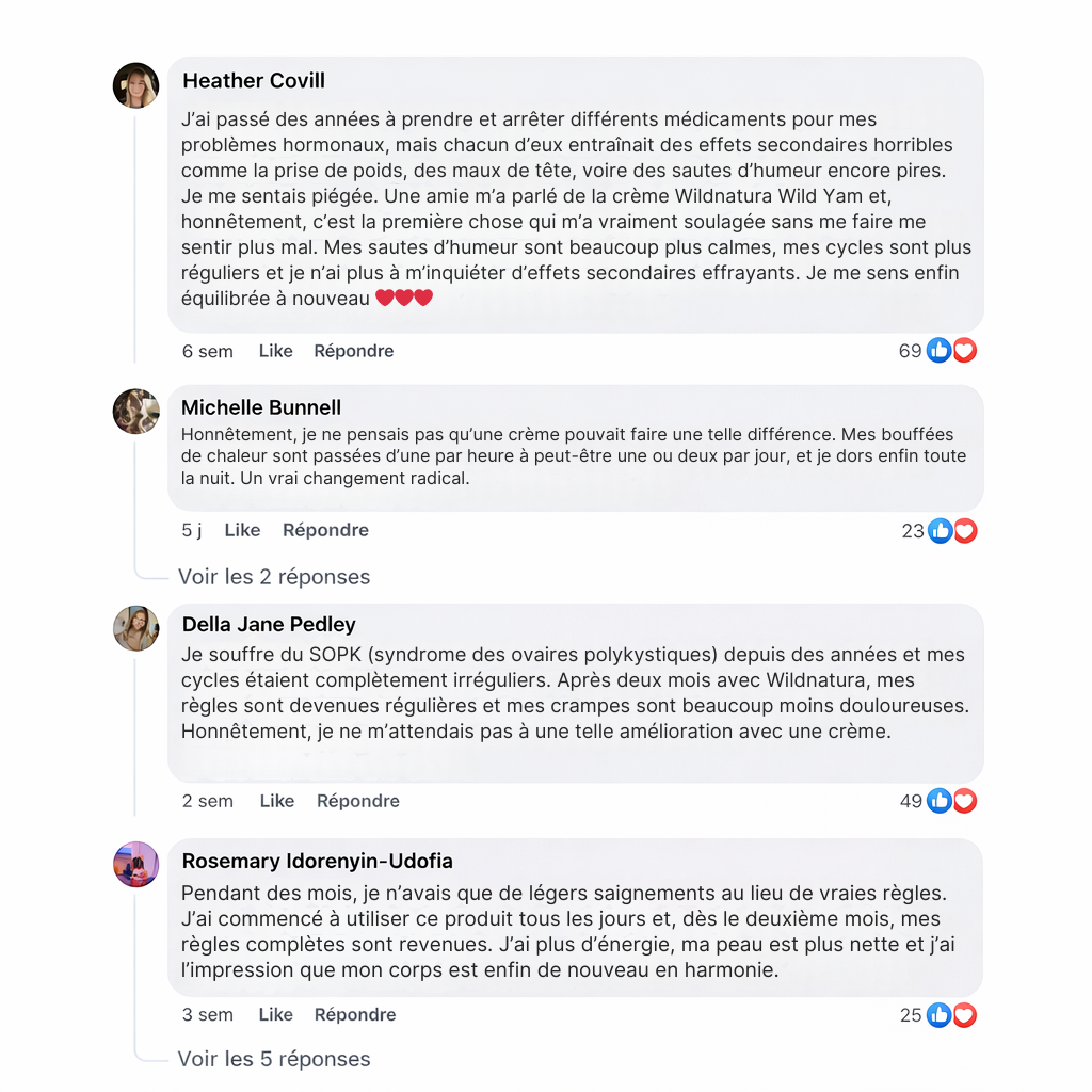 CRÈME D'IGNAME SAUVAGE POUR L'ÉQUILIBRE HORMONAL