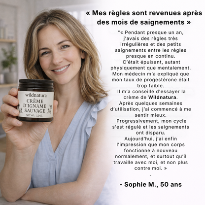 CRÈME D'IGNAME SAUVAGE POUR L'ÉQUILIBRE HORMONAL