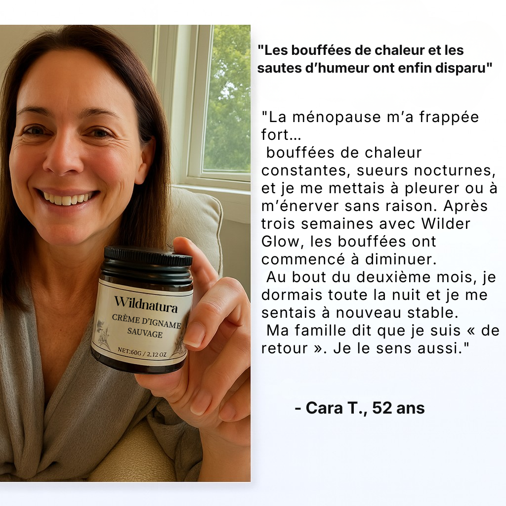 CRÈME D'IGNAME SAUVAGE POUR L'ÉQUILIBRE HORMONAL